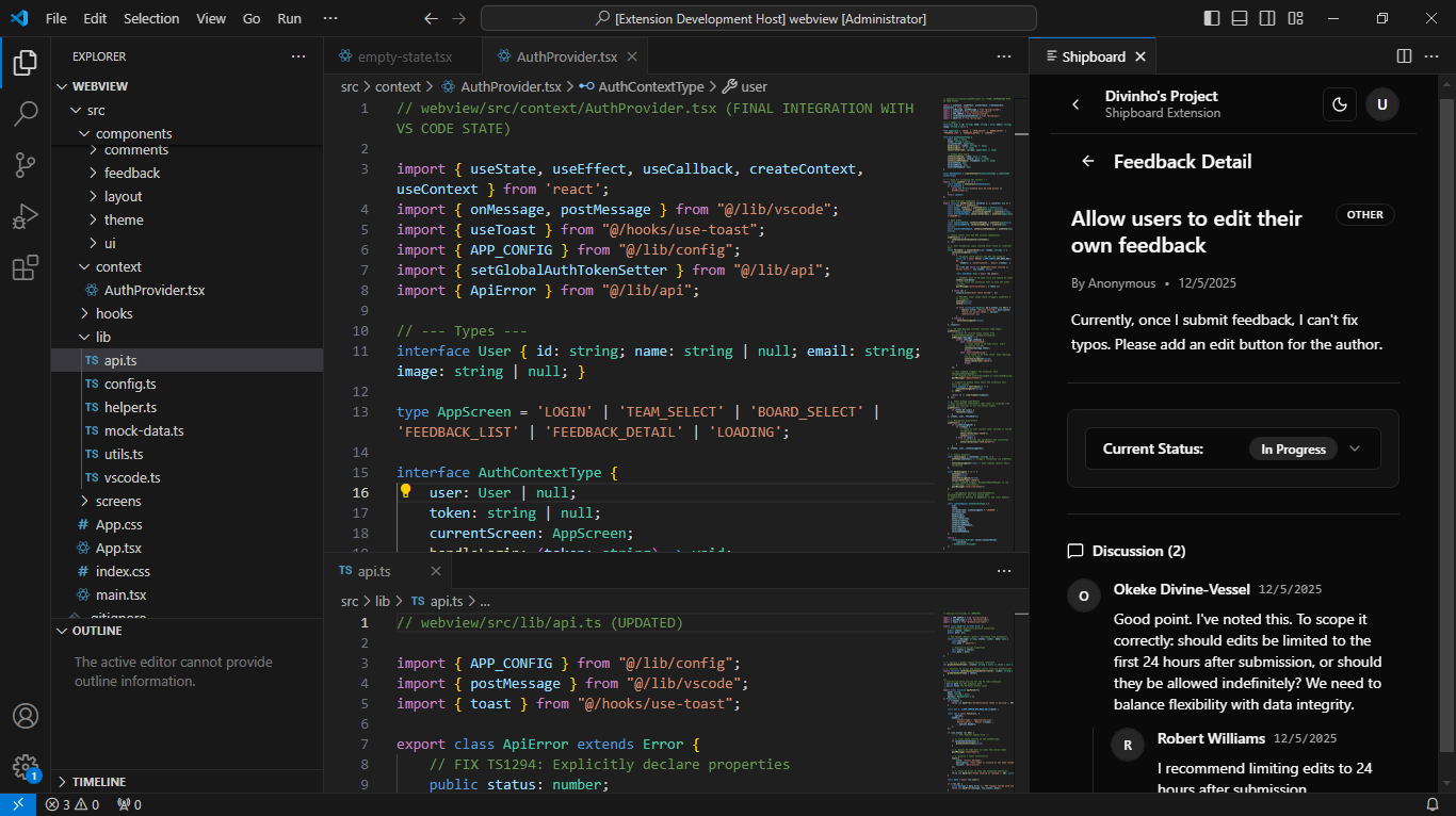 ShipBoard Extension Banner